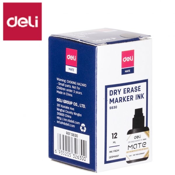 DELI S630-BL MATE WHITEBOARD MARKER INK BLU