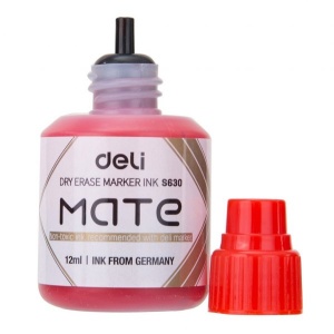 DELI S630-RD MATE WHITEBOARD MARKER INK RED