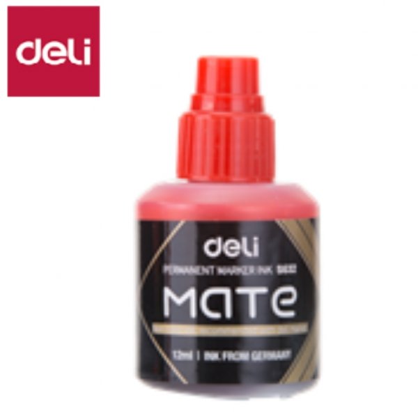 DELI S632-RD MATE PERMANENT MARKER INK RED