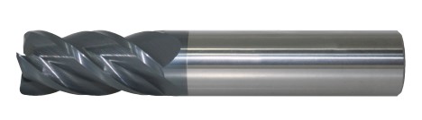 Standard Performance AlTiN Coated 4 Flute Solid Carbide End Mill(03750.13750.R04.Z00000.)