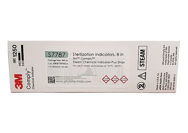 Comply™ Sterilization Chemical Indicator Strip – Steam, 7-7/8 Inch Length Comply™ Sterilization Chemical Indicator Strip – Steam, 7-7/8 Inch Length