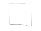 8ft Curve Tension Fabric Backdrop (Single or Double Side Print) 8ft Curve Tension Fabric Backdrop (Single or Double Side Print)
