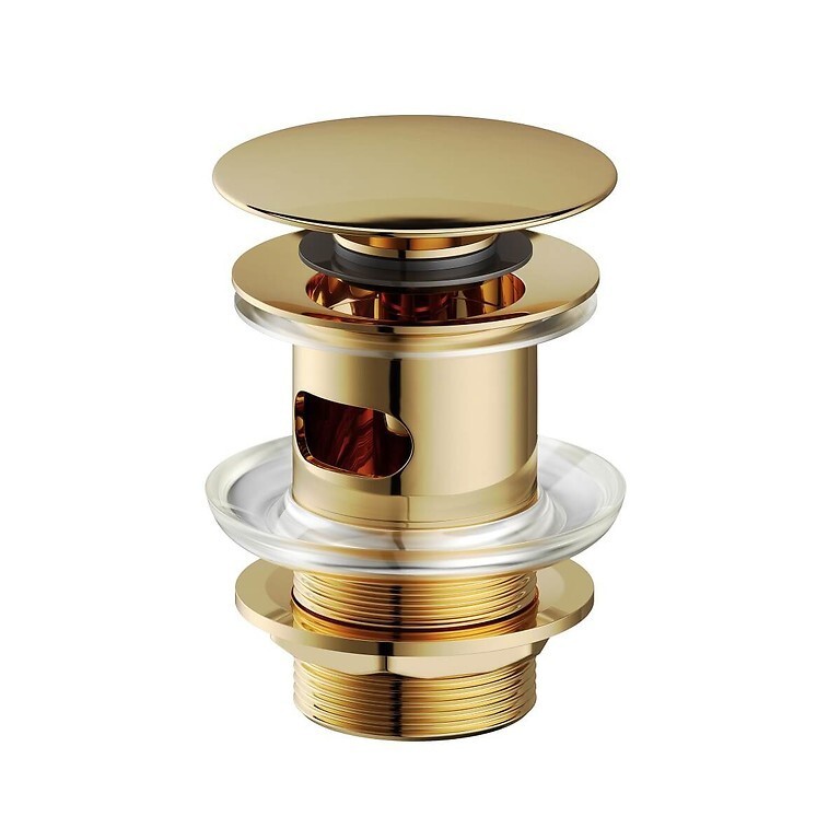 VENTIL AUTOMAT ''CLIK-CLAK' 95L80DO shiny gold
