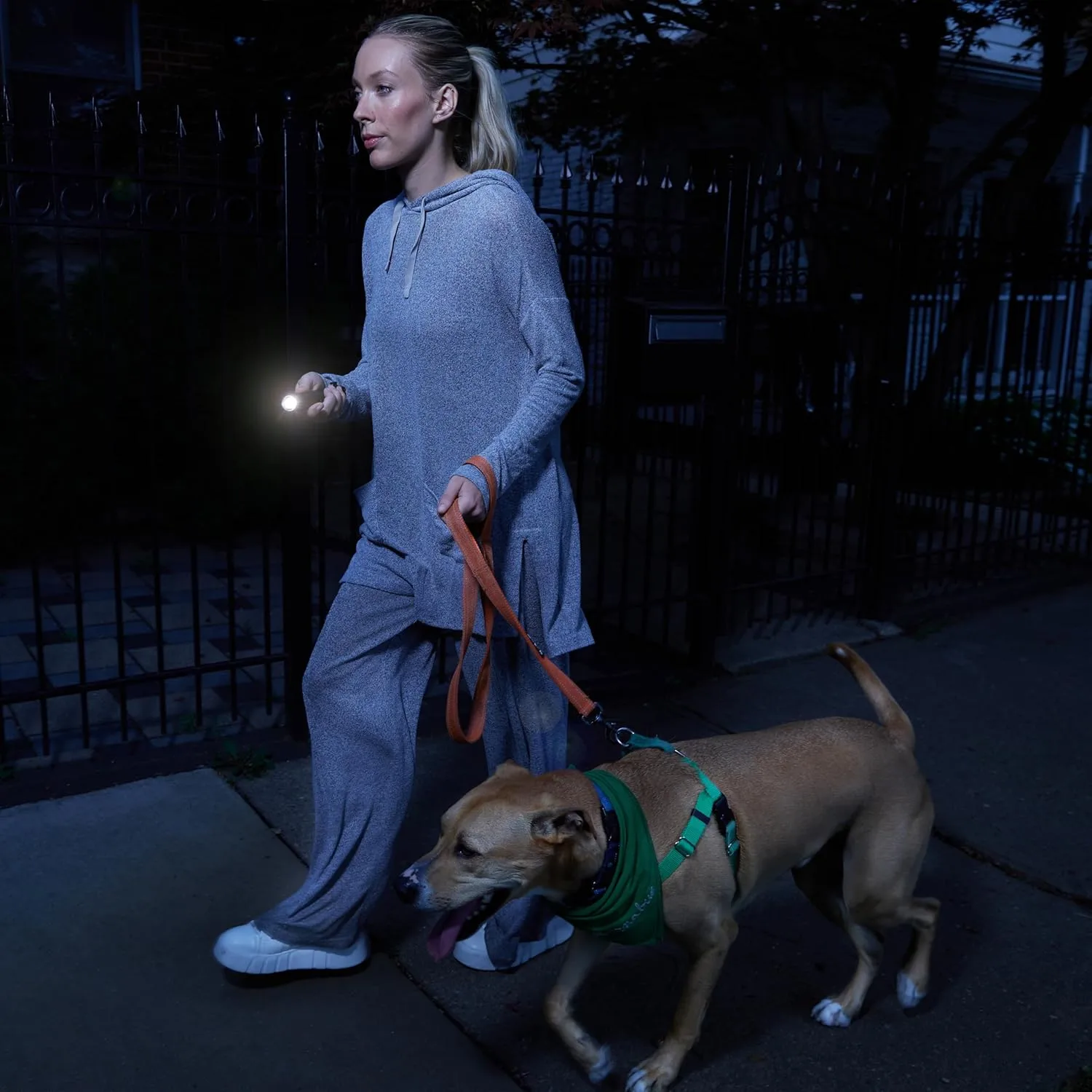 SABRE 2-in-1 Flashlight Design with Built-in Stun Gun, Powerful 1.76 µC Charge, 200 Lumen LED with 3 Modes; High