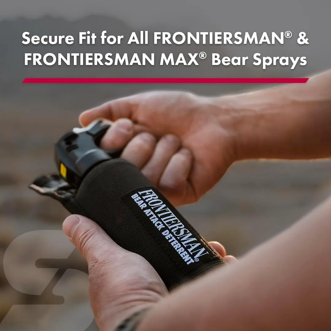 SABRE Frontiersman Bear Spray Holster, Nylon 3-in-1 Chest/Belt/Waist, Fits 7.9 & 9.2 oz