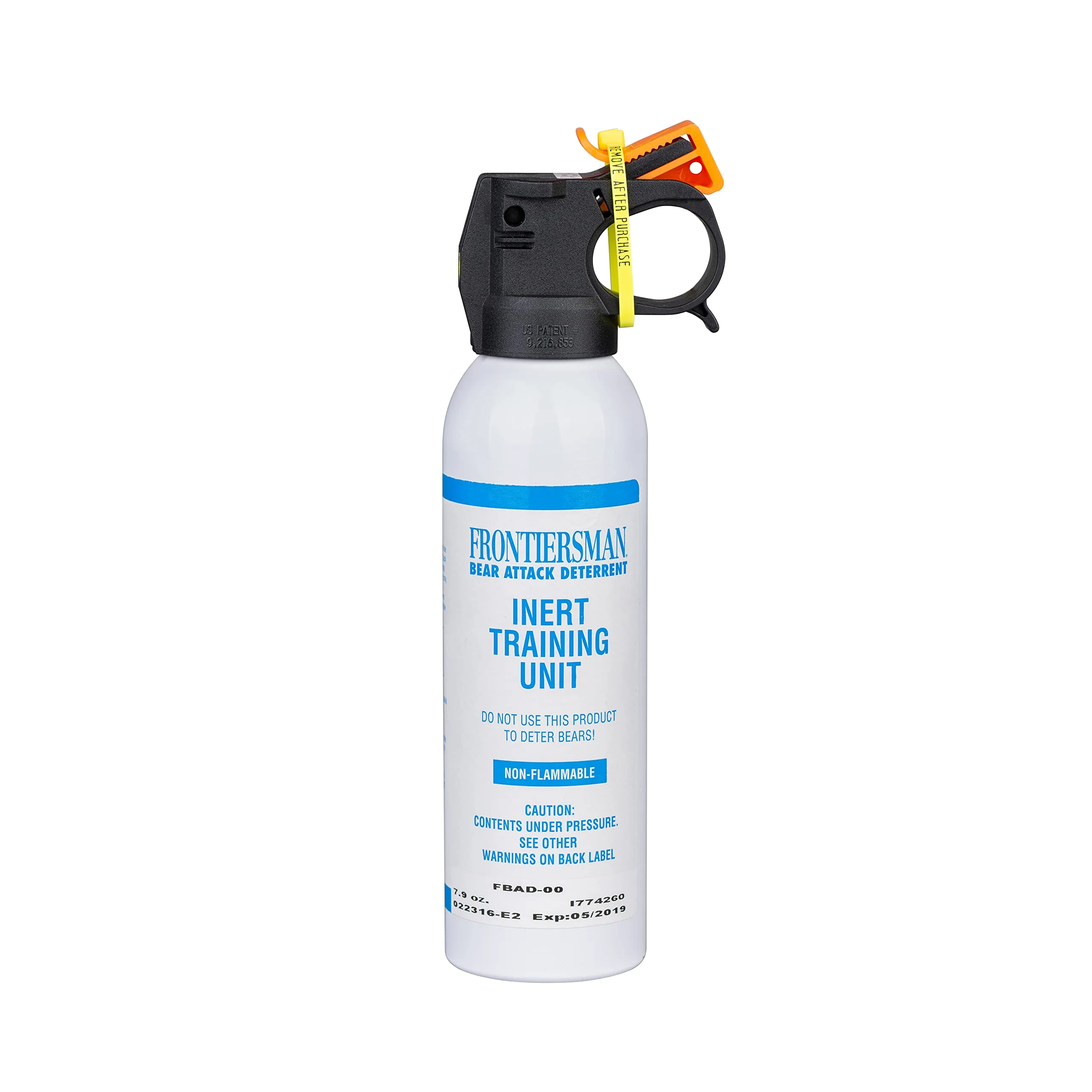 SABRE Frontiersman Practice Bear Spray, 7.9 oz Inert Canister, Practice Before You Go