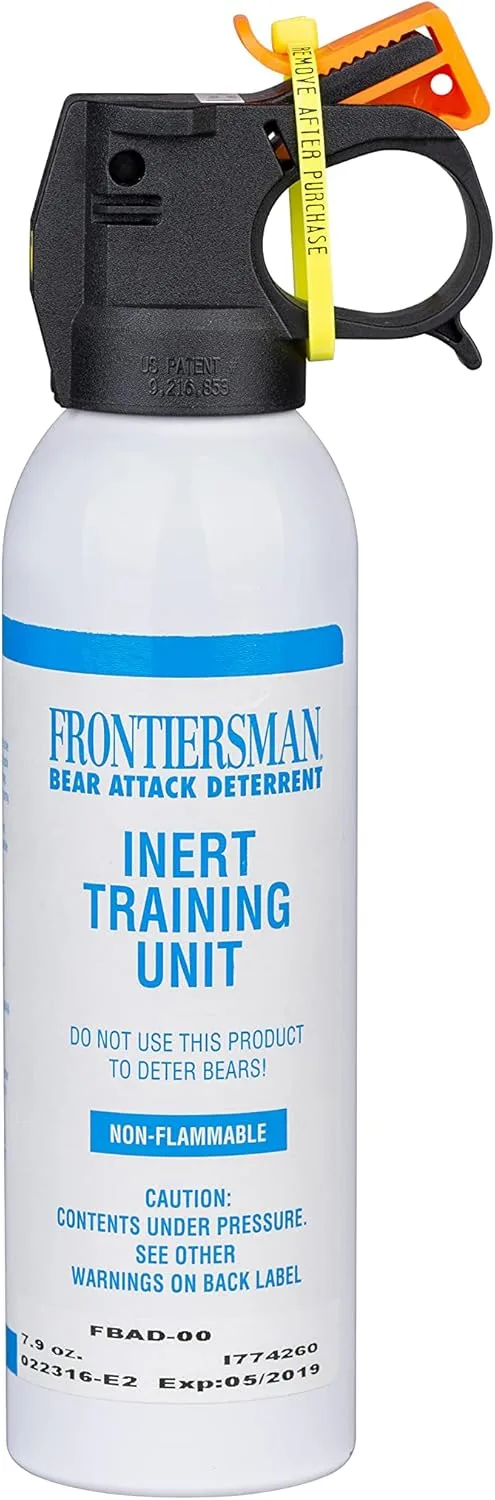 SABRE Frontiersman Practice Bear Spray, 7.9 oz Inert Canister, Practice Before You Go