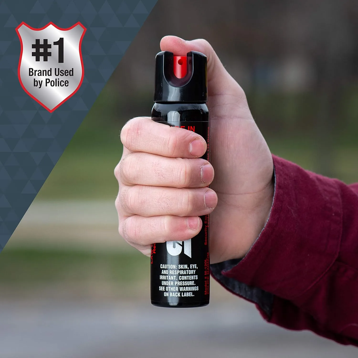 SABRE Magnum 120 3-In-1 Defense Spray, 35 Bursts, 12-Foot (4-Meter) Range, Triple Protection Formula Contains Pepper Spray