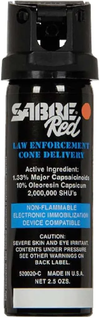 SABRE Mk Cone Pepper Spray with Dual Propellant System