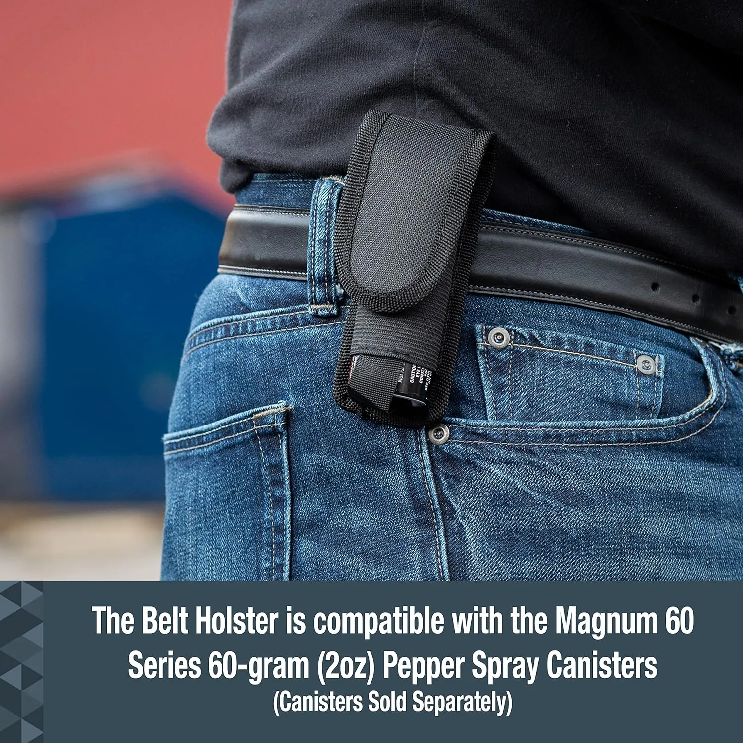 SABRE Nylon Belt Holster for Magnum 60 Series, Fits 60 Gram (2 Ounce) Models, Provides Quick Access To Protection