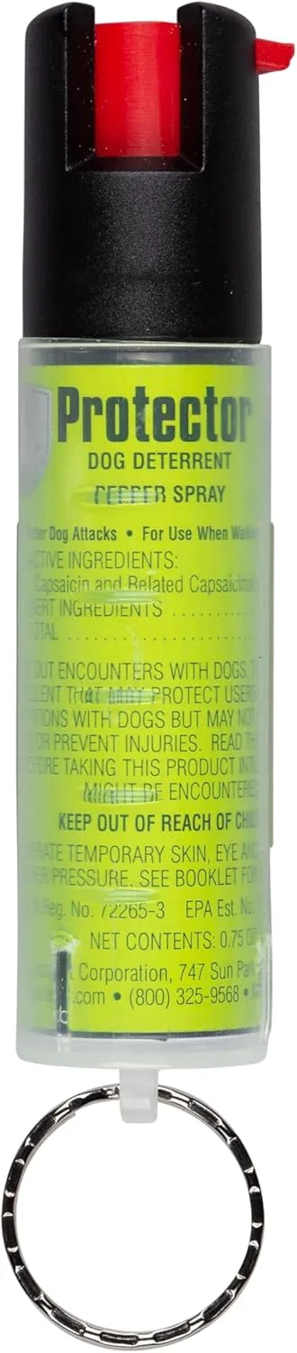 SABRE Protector Dog Spray with Key Ring, 14 Bursts, 12-Foot Range