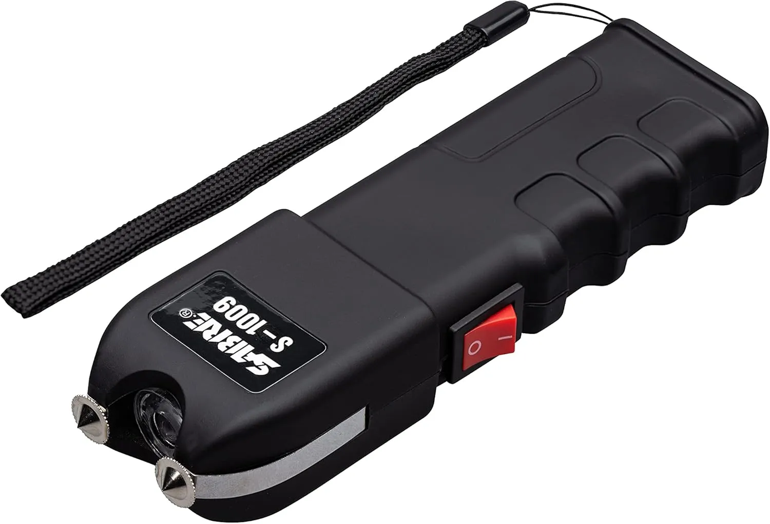 SABRE 2-in-1 Stun Gun with Flashlight and Anti-Grab Bar Technology, Painful 1.250 µC Charge, 120 Lumens