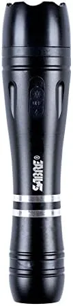 SABRE 2-in-1 Tactical Stun Gun with LED Flashlight, Self Defense Stun Gun with 2.517 µC Charge Produces Intolerable Pain