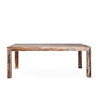 Distressed Wood Dining Table