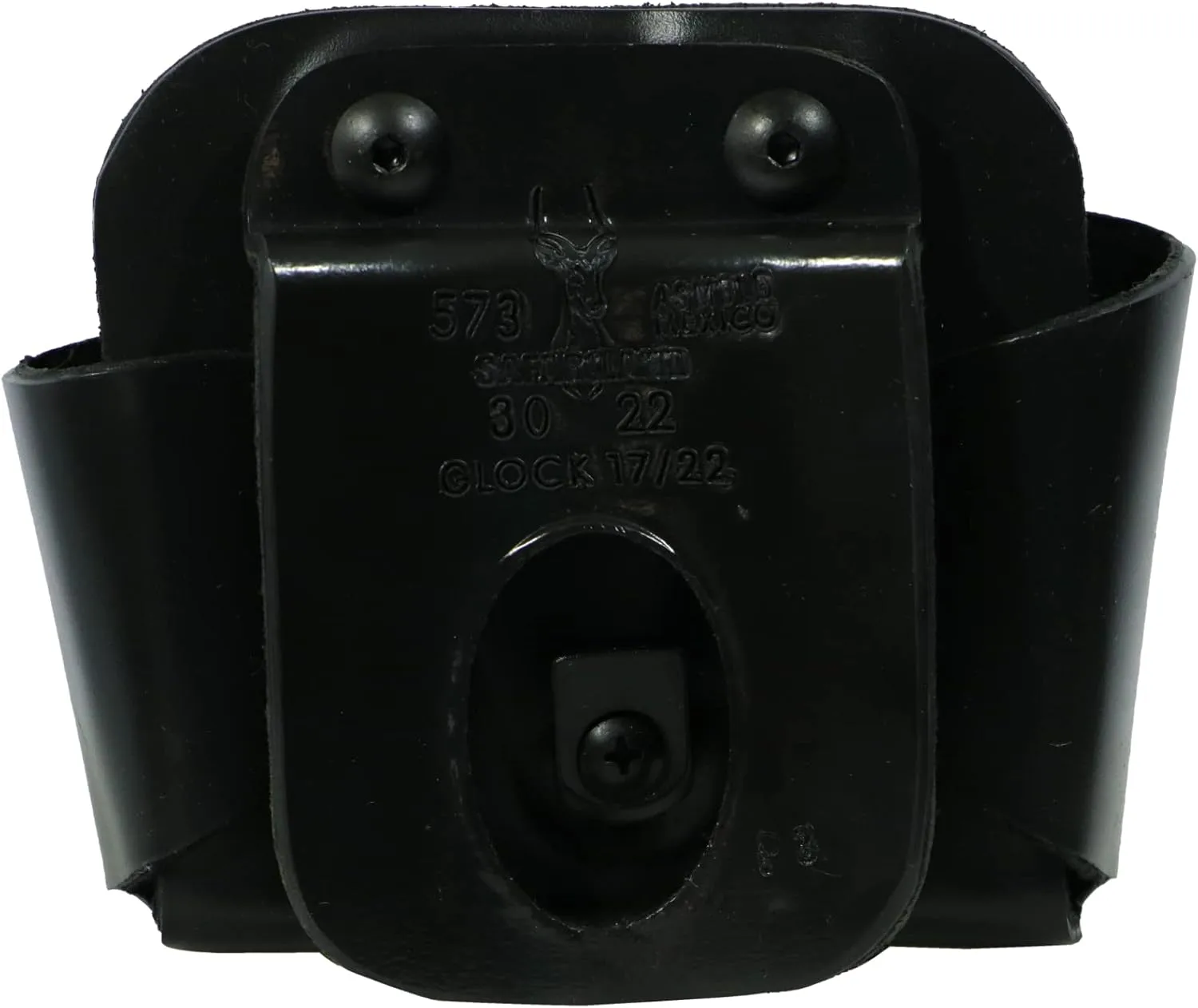 Safariland 573 Open Top Magazine and Handcuff Pouch STX Plain Black GLOCK 17/22