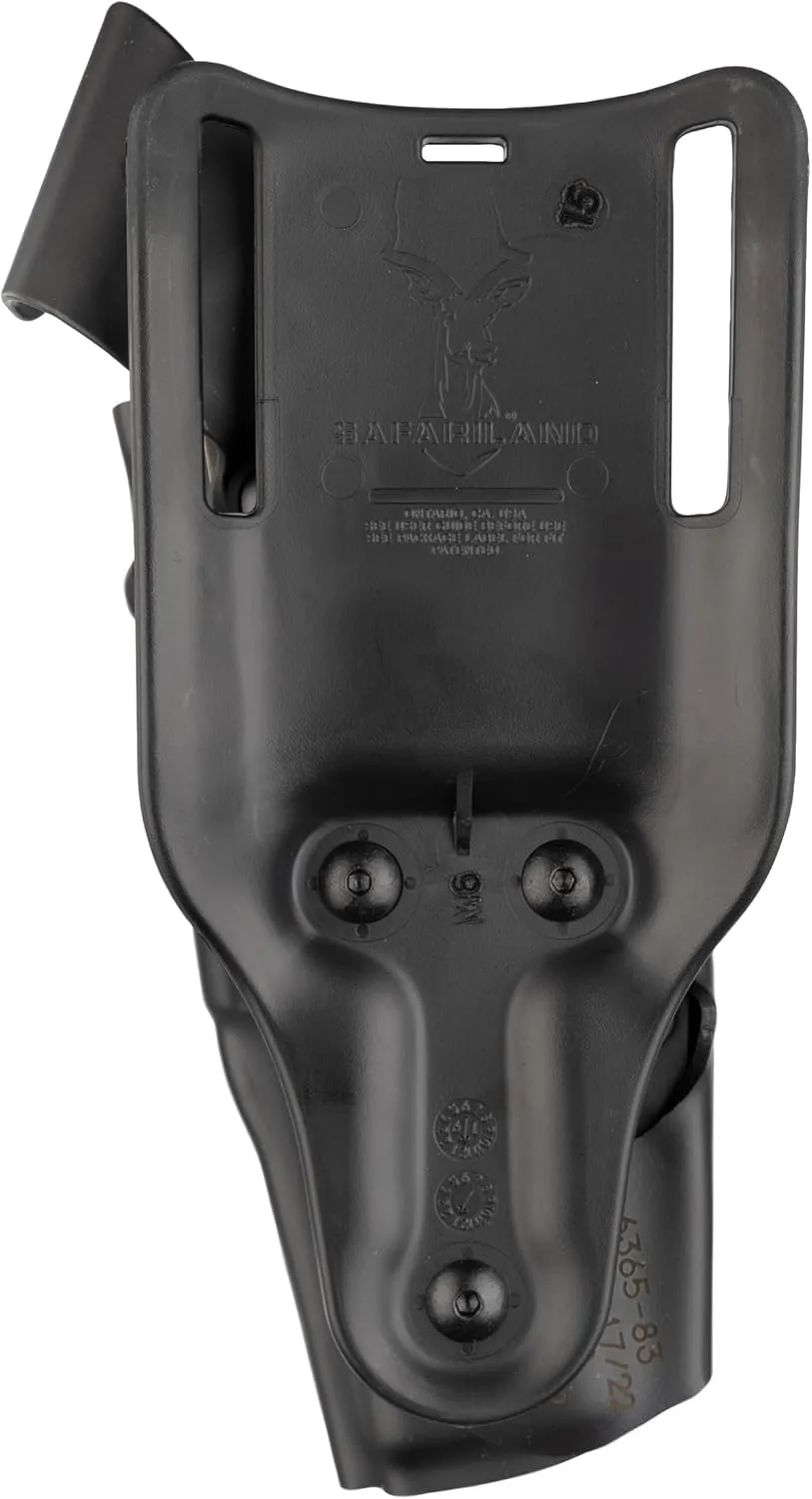 Safariland 6365 ALS Low-Ride Level III Retention Duty Holster w/ SLS STX Tactical Black