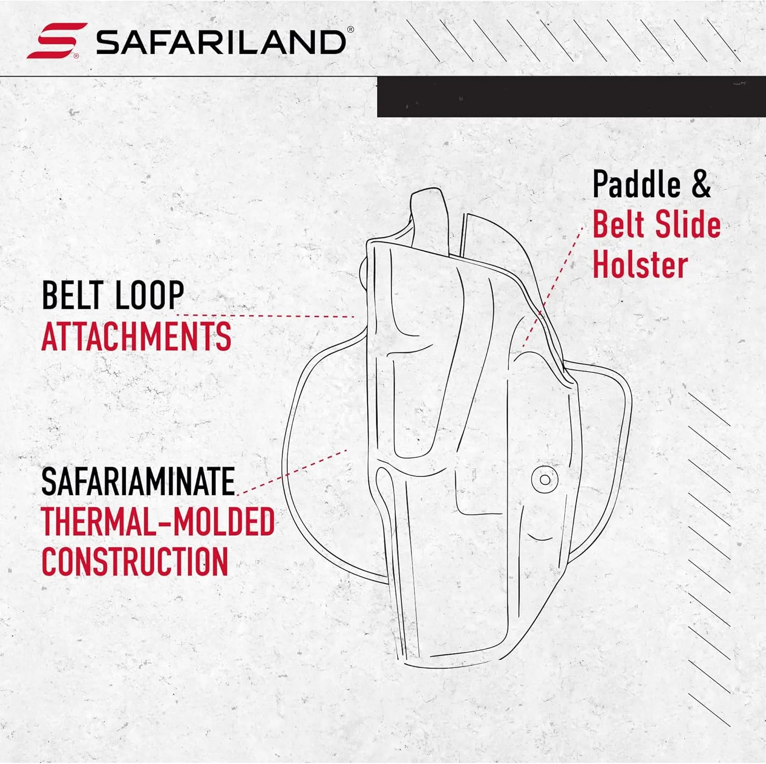 SAFARILAND 6378 ALS Paddle Holster with Belt Loop