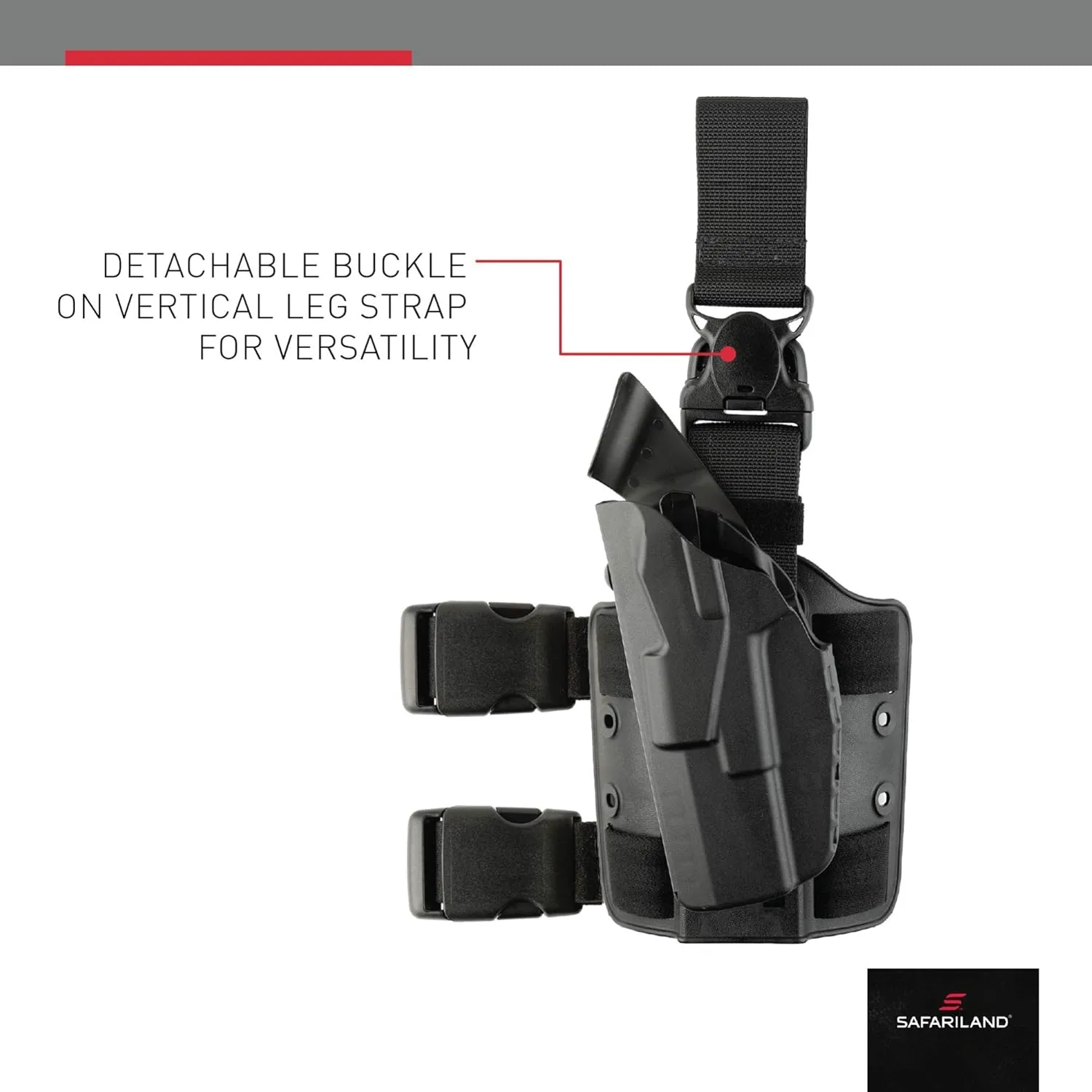 SAFARILAND 7355 ALS Thigh Rig Tactical Holster with Quick-Release Leg Strap