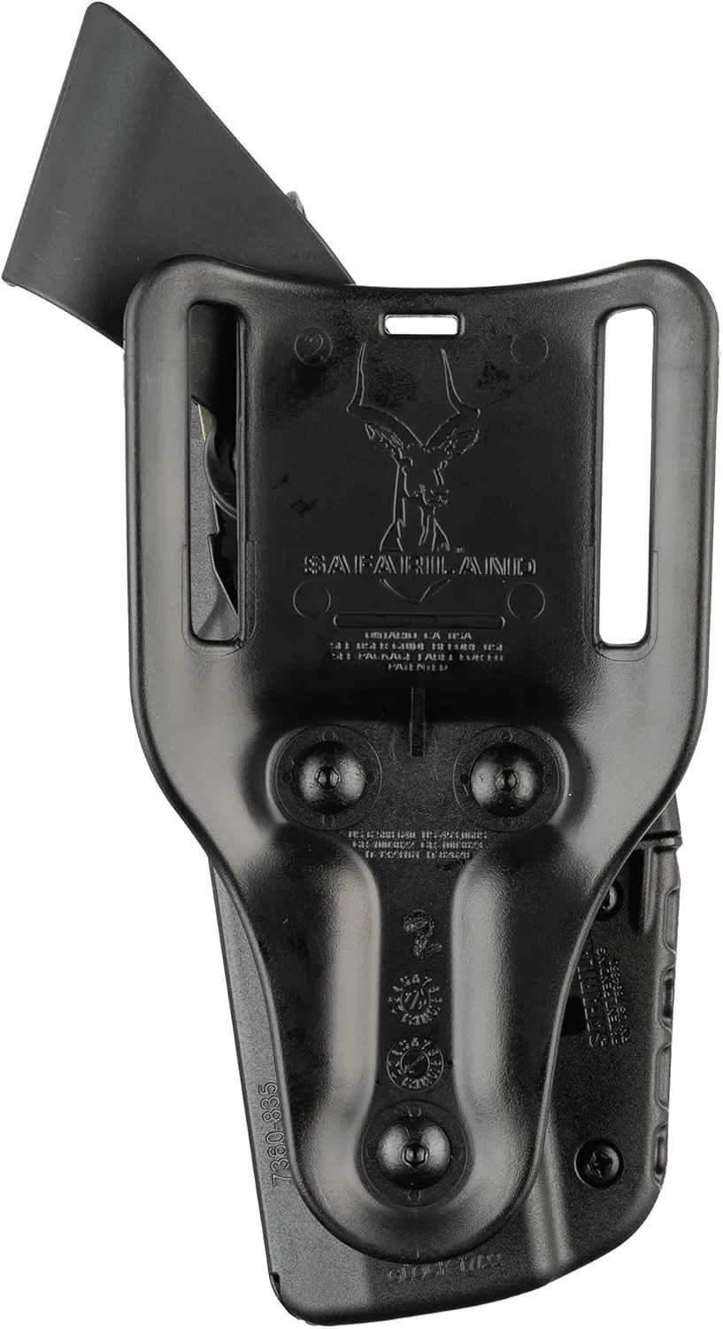 Safariland Safariland 7360 ALS/SLS, Level 3 Retention Duty Holster w/ITI 20 Glock 20, 21 Black - STX Basket Weave
