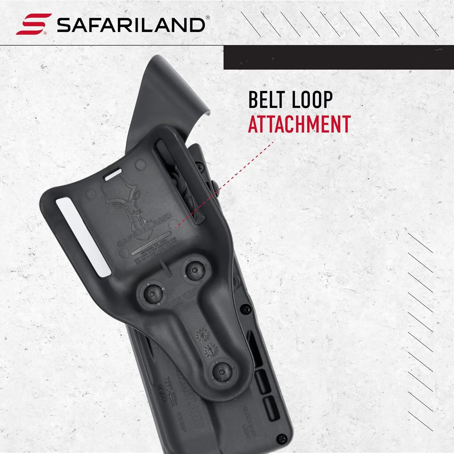 SAFARILAND Model 7360 7TS ALS/SLS Mid-Ride Duty Holster