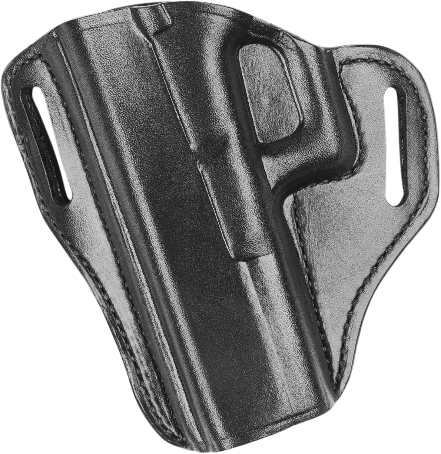 BIANCHI Model 57 Remedy Open-Top Full-Grain Leather Belt Slide Holster
