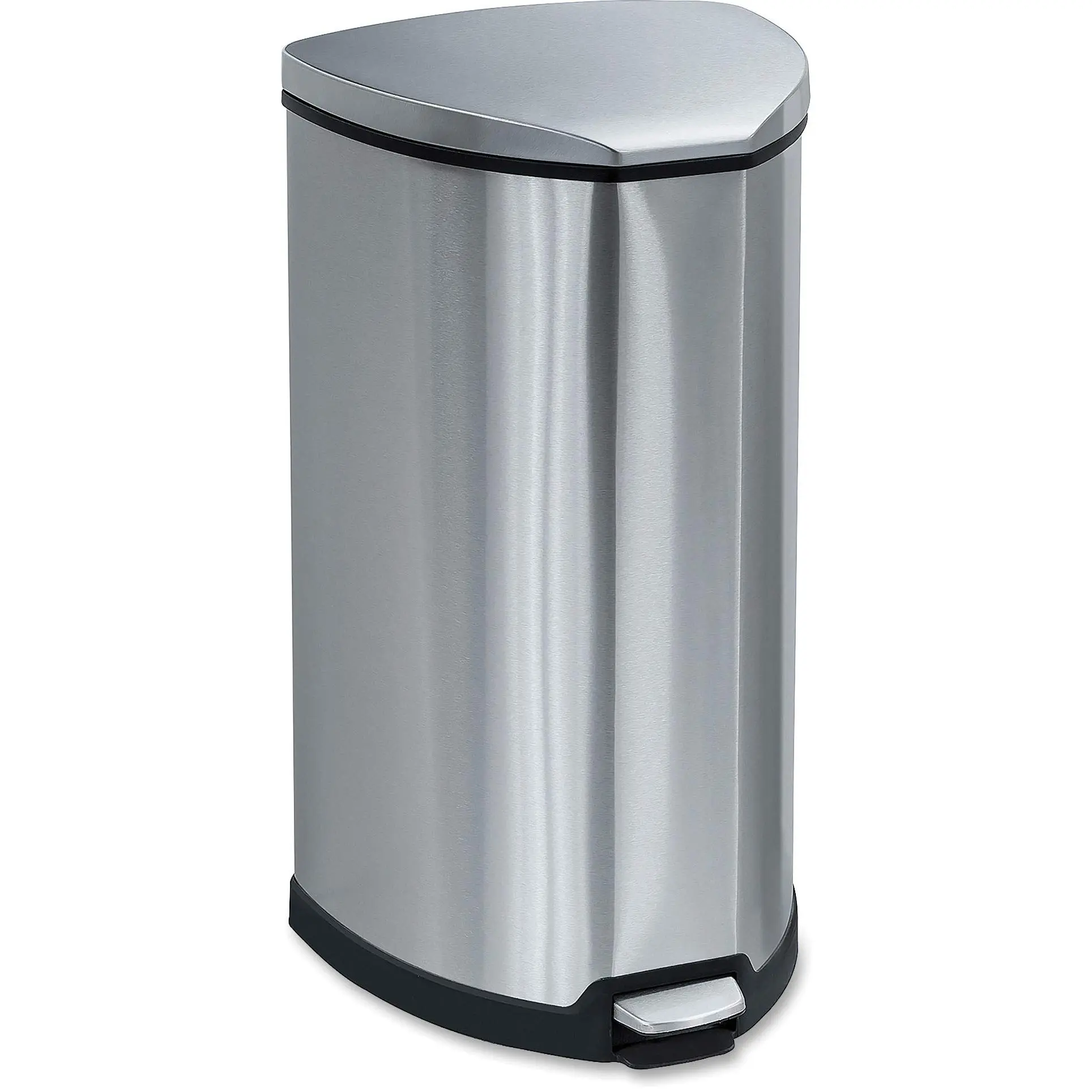 Safco Products Stainless Step-On Trash Can