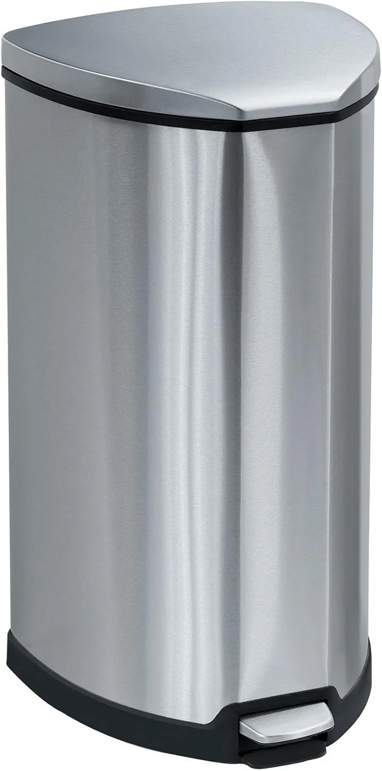 Safco Products Stainless Step-On Trash Can