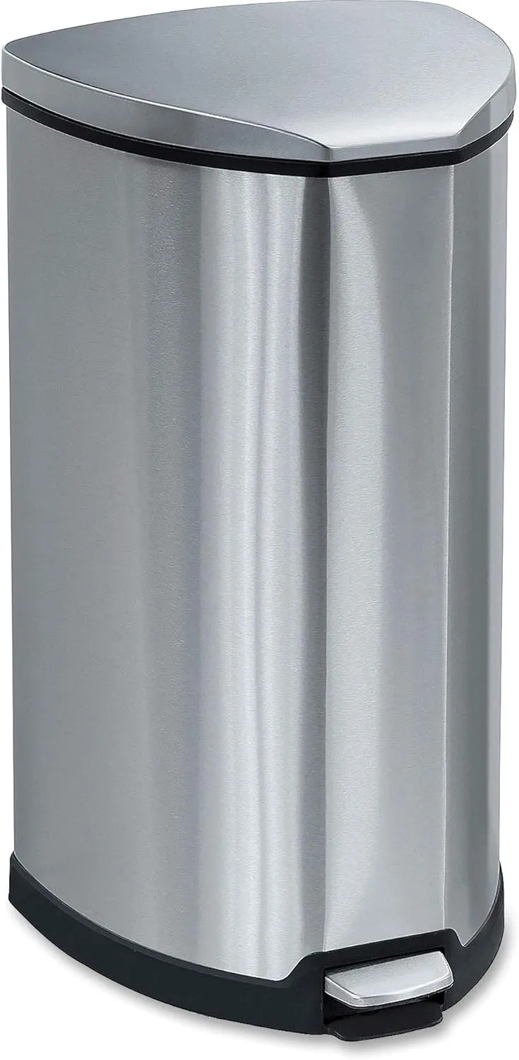 Safco Products Stainless Step-On Trash Can