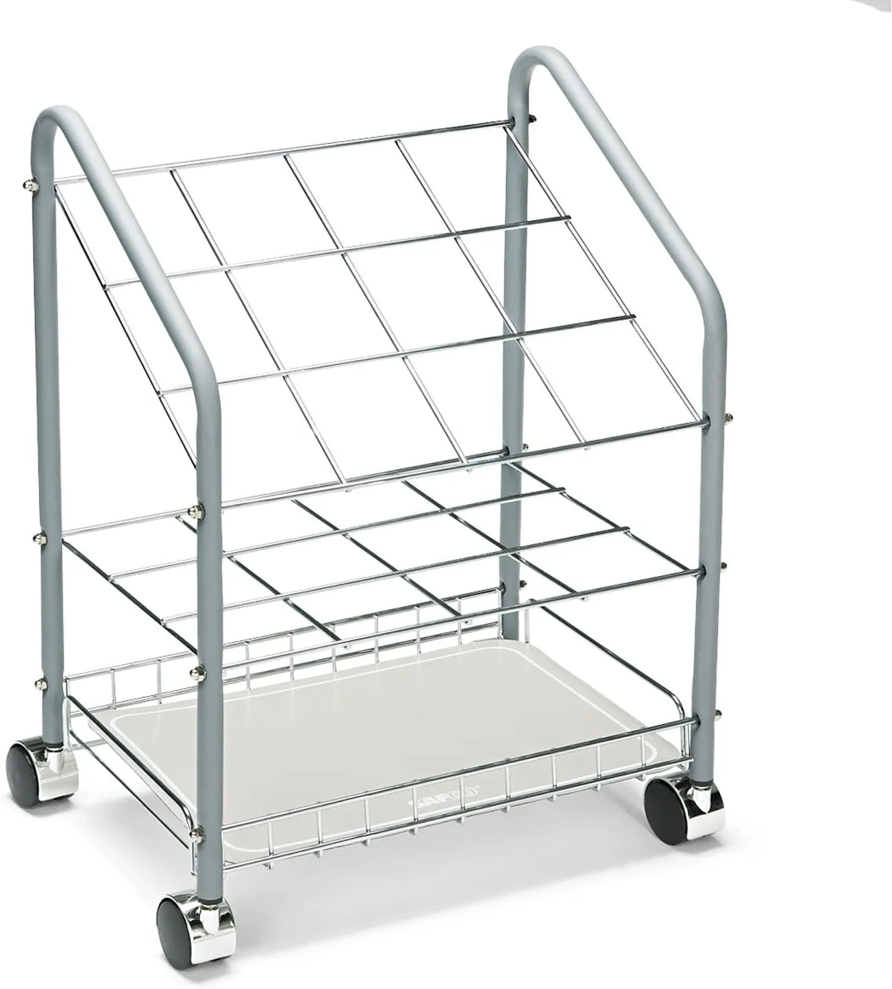 SAFCO Tubular Steel Wire Mobile Roll File Organizer