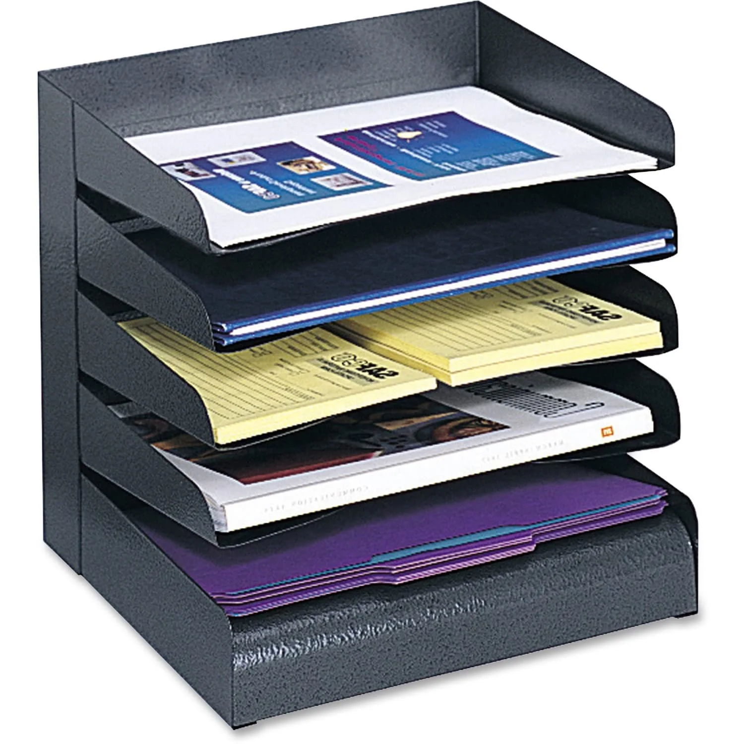 SAFCO Steel Tiered Desk Tray Organizer