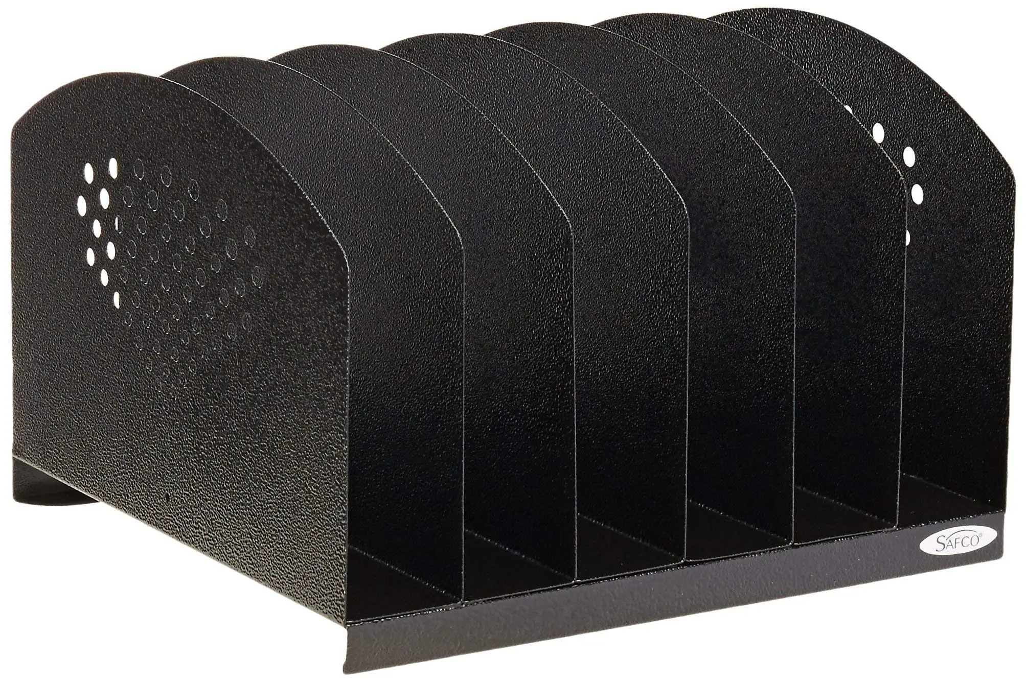 SAFCO Steel Desktop Organizer Rack, Six-Section
