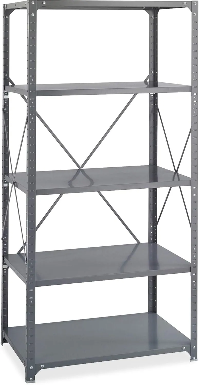 SAFCO Commercial Steel Shelving Unit, 36" W x 75" H
