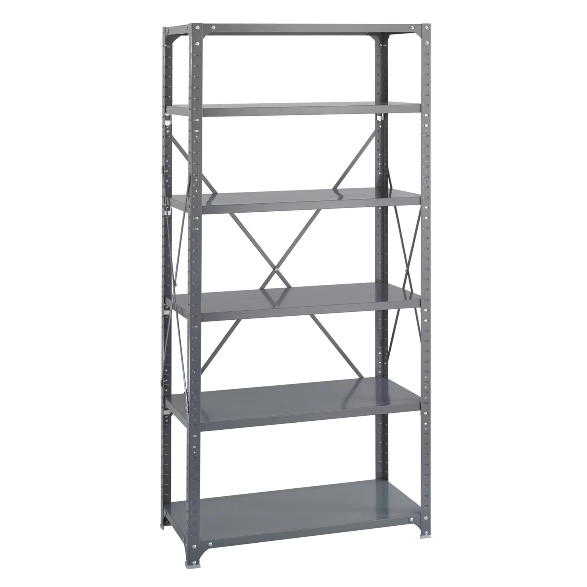 SAFCO Commercial Steel Shelving Unit, 36" W x 75" H
