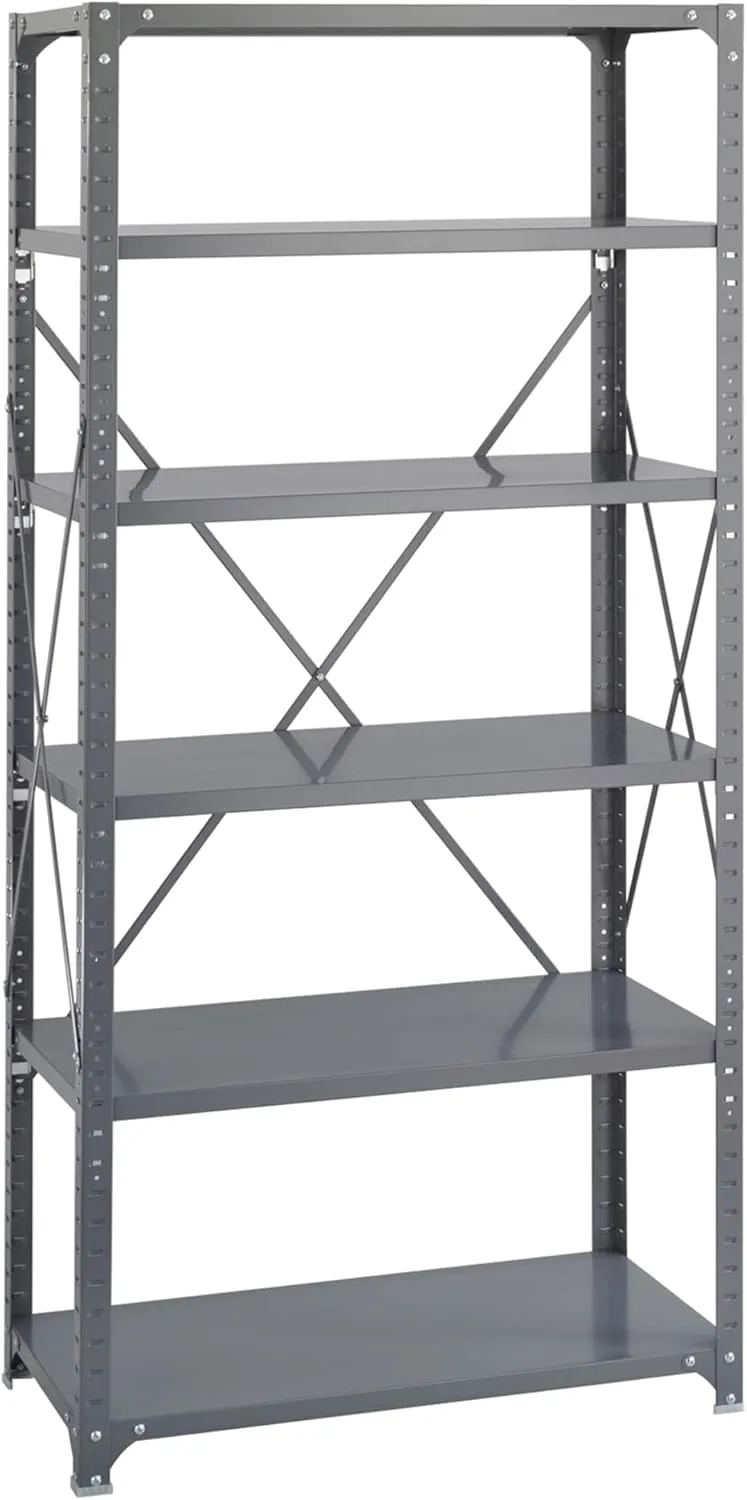 SAFCO Commercial Steel Shelving Unit, 36" W x 75" H