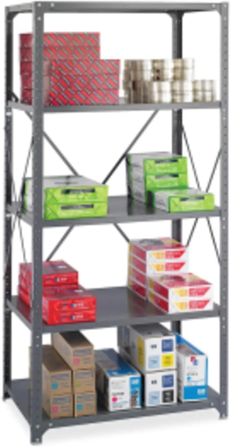 SAFCO Commercial Steel Shelving Unit, 36" W x 75" H