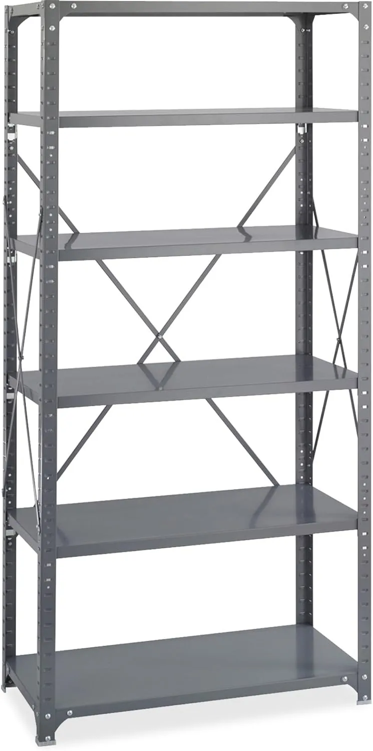 SAFCO Commercial Steel Shelving Unit, 36" W x 75" H