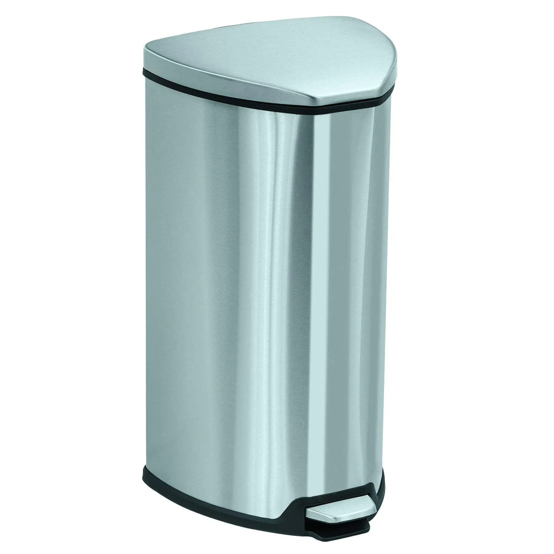 Safco Products Stainless Step-On Trash Can