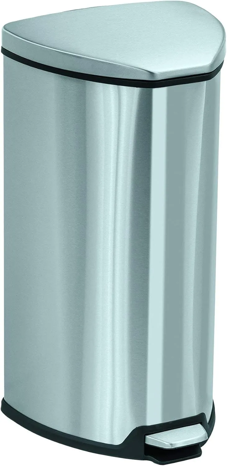 Safco Products Stainless Step-On Trash Can
