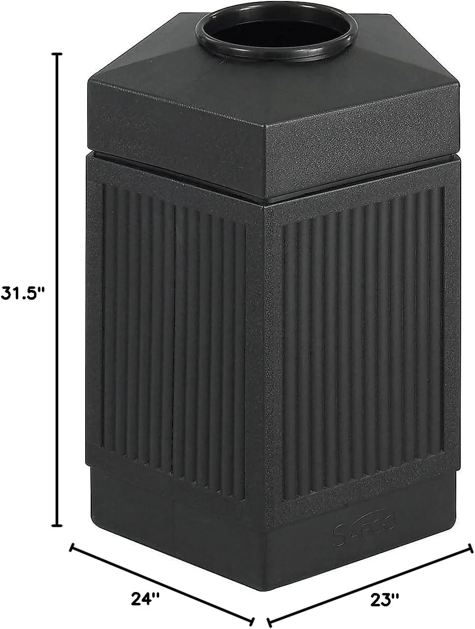 SAFCO Canmeleon Indoor/Outdoor Trash Receptacle