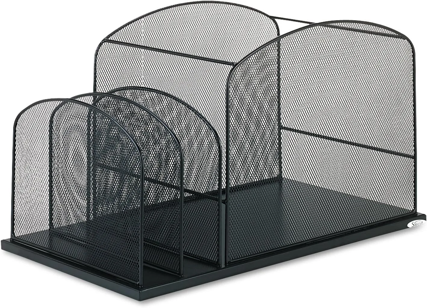 SAFCO Onyx Mesh Desk Organizer, Steel Mesh