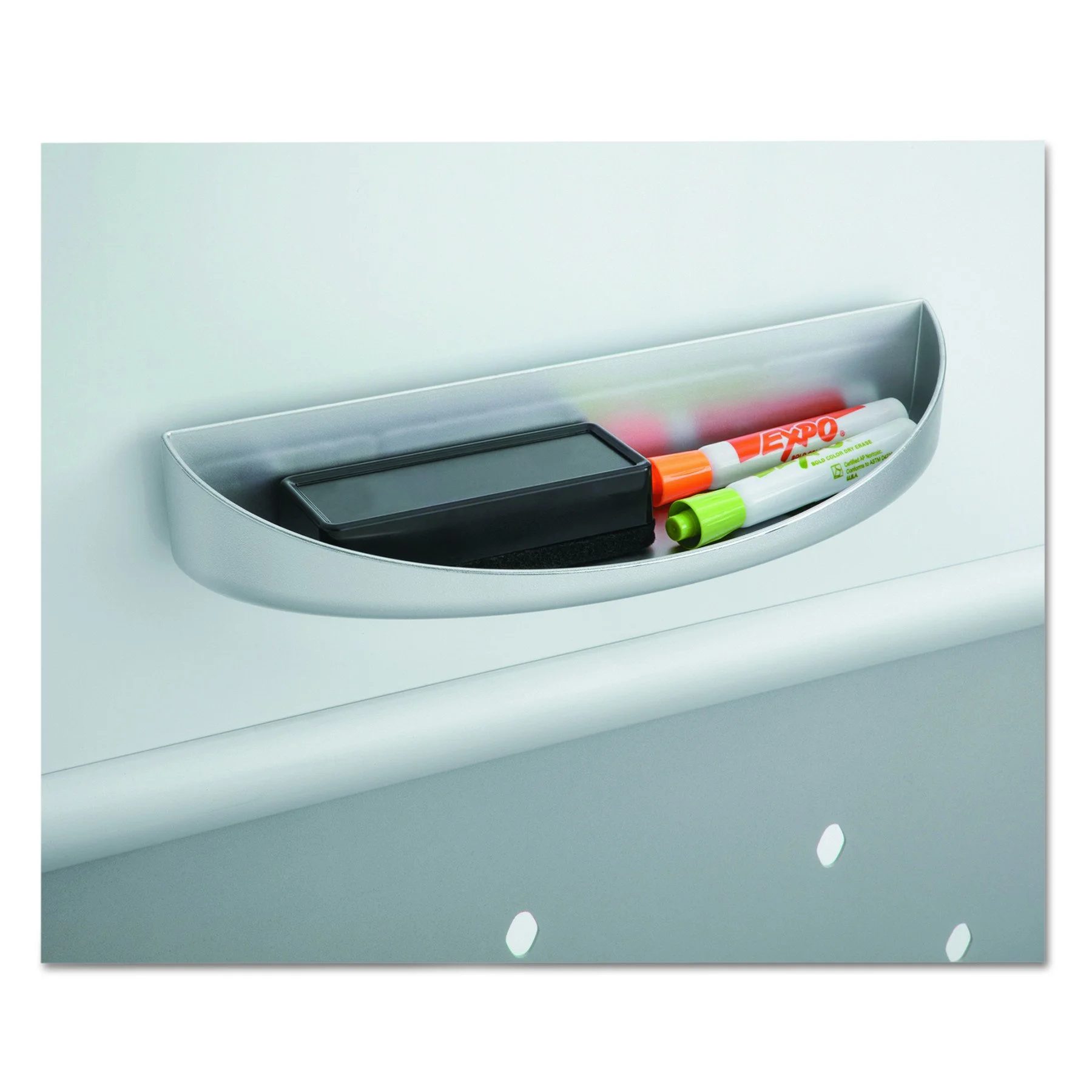 Safco Products 2008GR Rumba Magnetic Eraser Tray for Select Rumba Collaboration Screens (Sold Separately), Gray