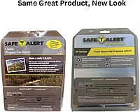 Safe T Alert - Classic LP Gas Alarm - Flush Mount Brown - 30-442-P-BR