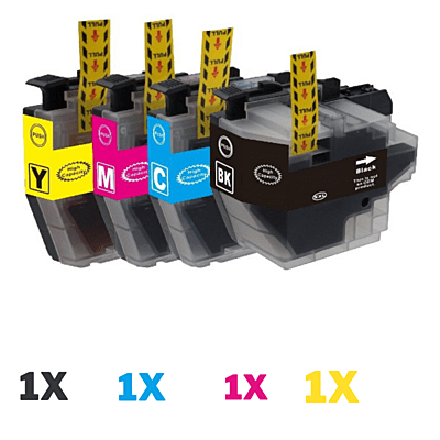 4 Pack Compatible Brother LC-3319XL Ink Cartridge Set (1BK1C1M1Y)