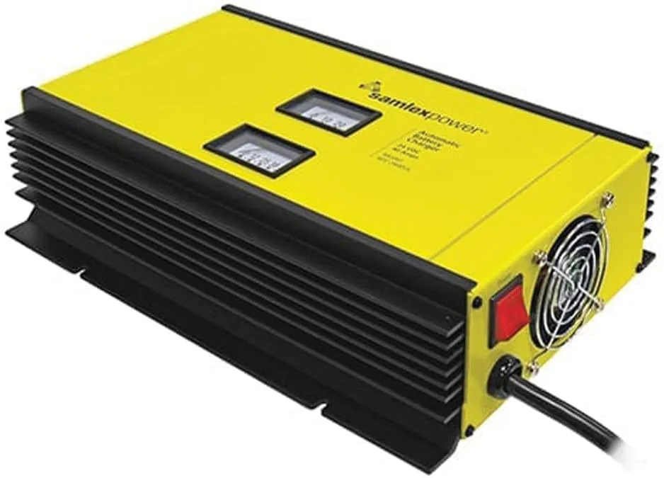 Samlex 40A Battery Charger - 24V - 2-Bank - 3-Stage w/Dip Switch & Lugs - Includes Temp Sensor