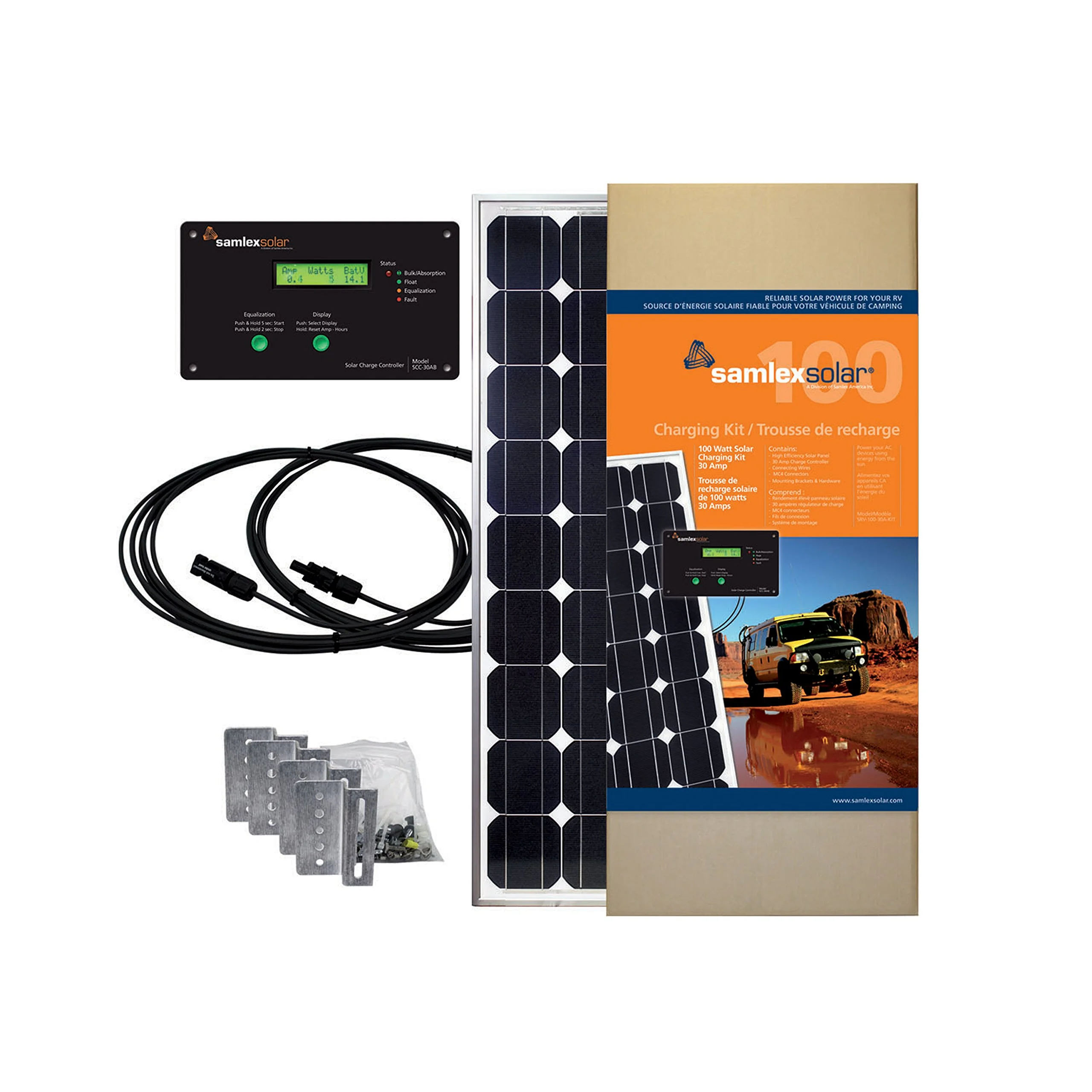 SAMLEX AMERICA Solar Charging Kit with SCC-30AB 30A Charge Controller