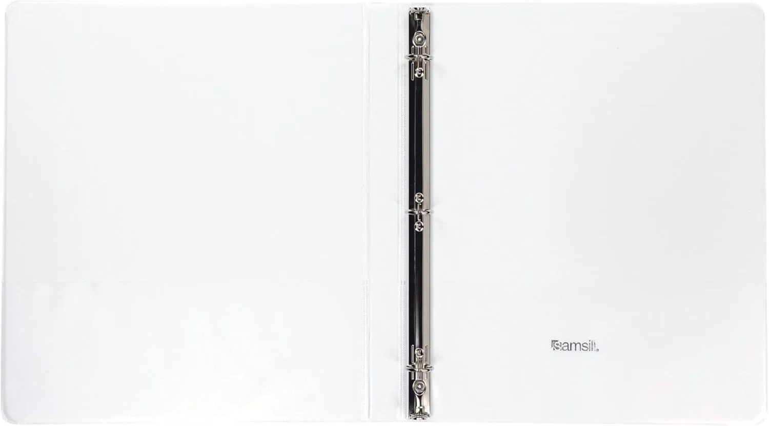 SAMSILL Economy View 3-Ring Binders, White