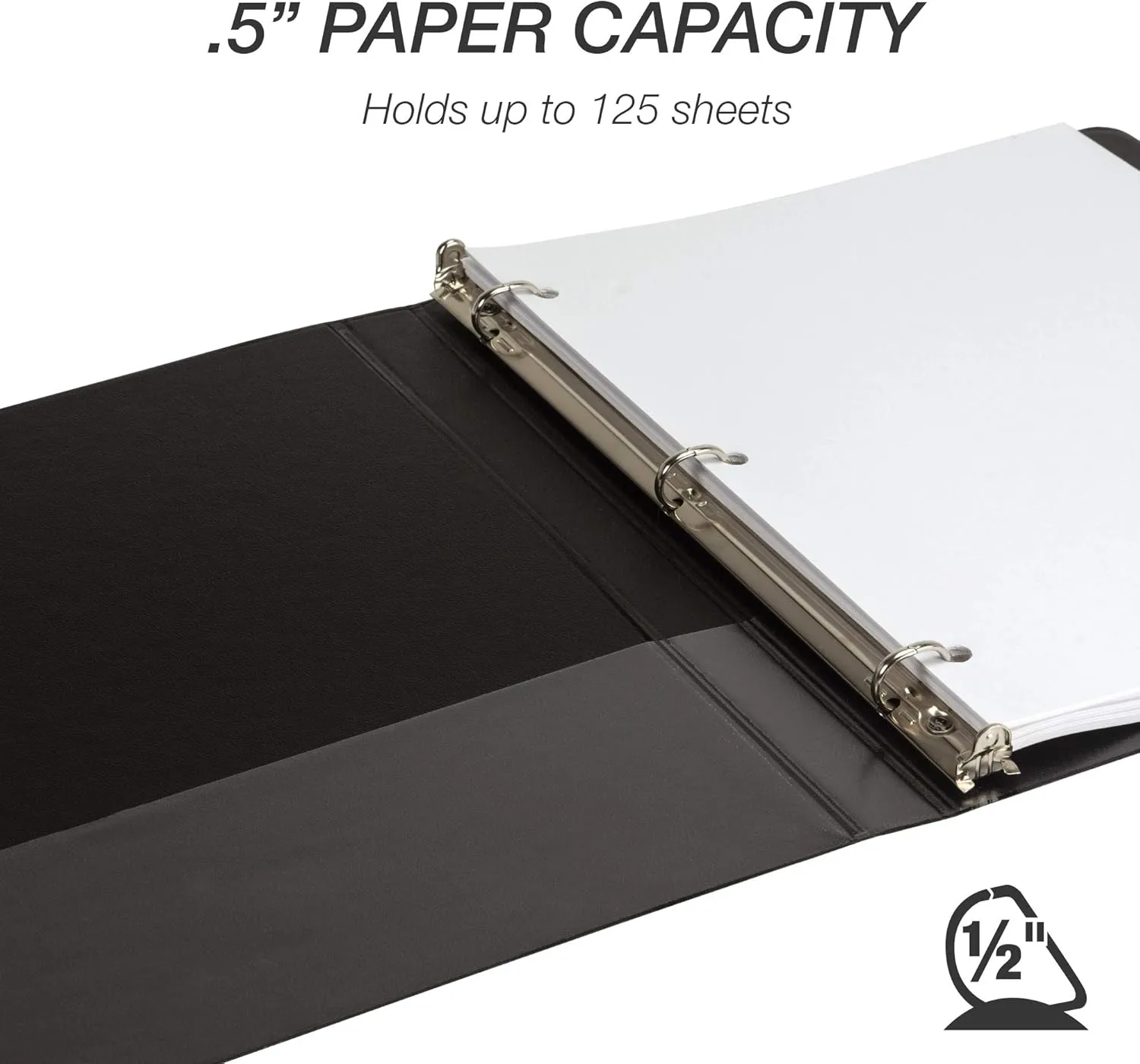 SAMSILL Durable D-Ring View Binders, 3-Ring