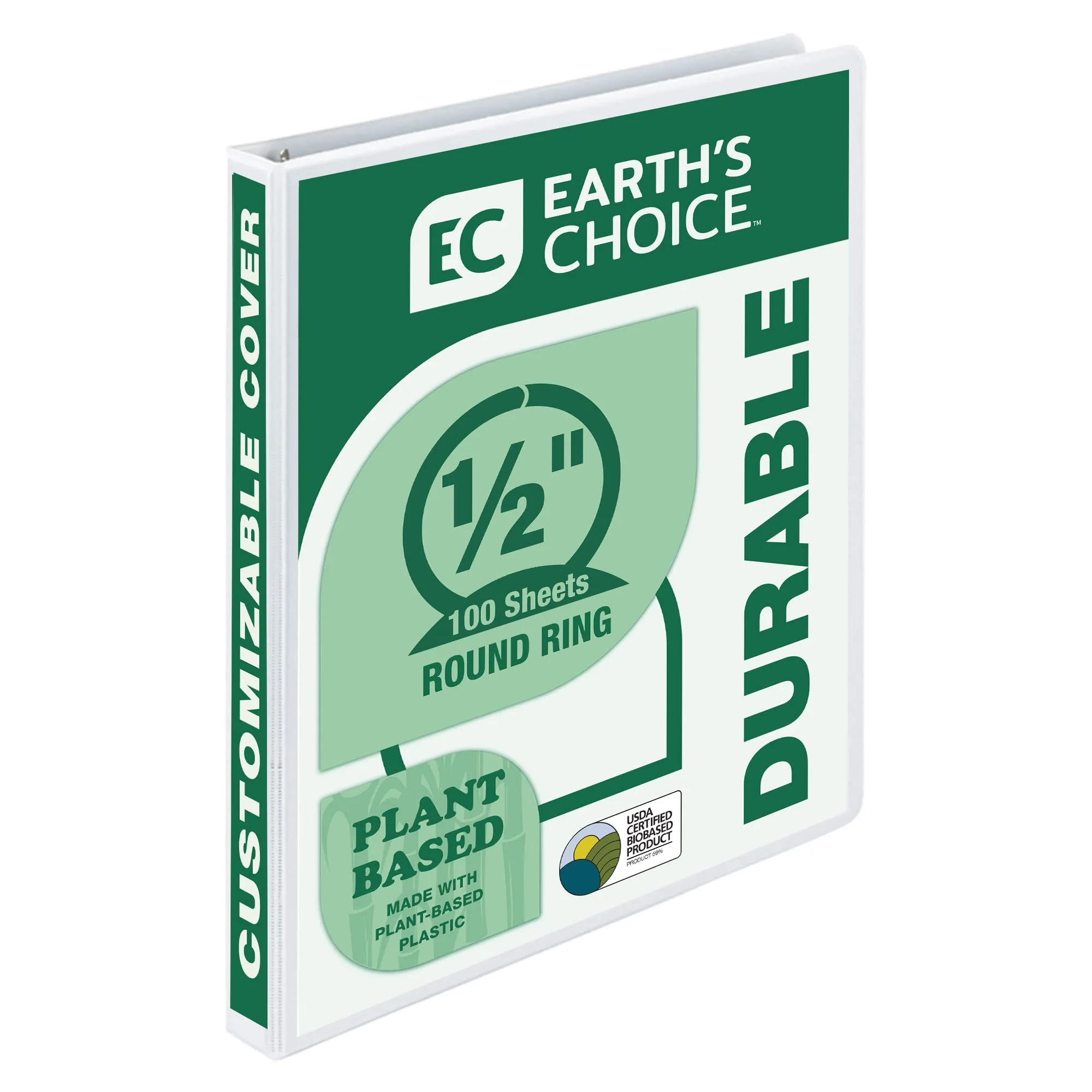 SAMSILL EarthChoice Plant-Based View Binders (3-Ring)