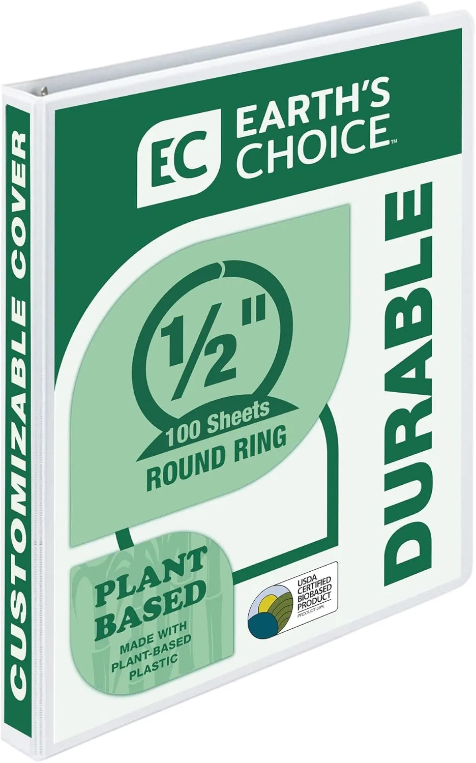 SAMSILL EarthChoice Plant-Based View Binders (3-Ring)