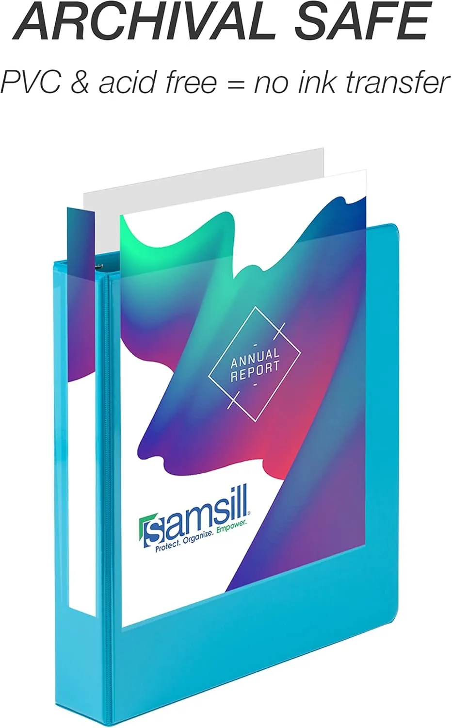 SAMSILL Durable D-Ring View Binders, 3-Ring